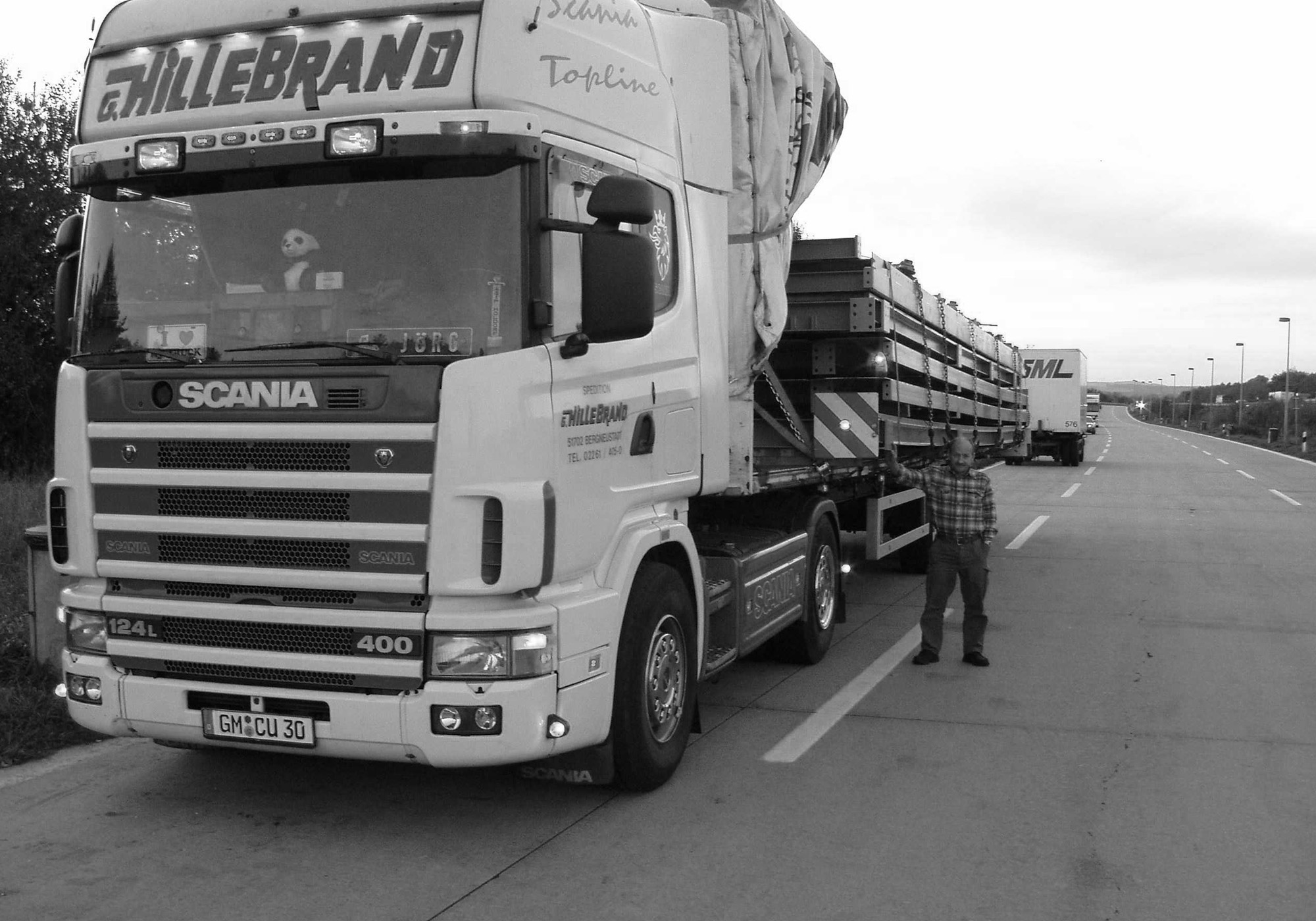 Historische Aufnahme aus der Geschichte der Spedition Hillebrand